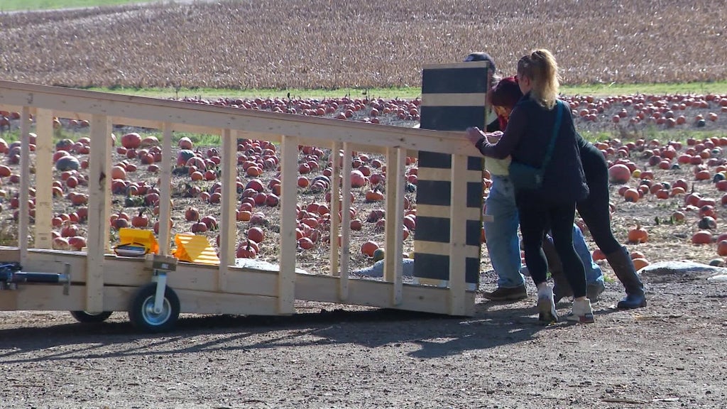 Farmington farm installs ramp to make hayride accessible to people who use wheelchairs — WCCO — Gopher, Hong Kong Sports news