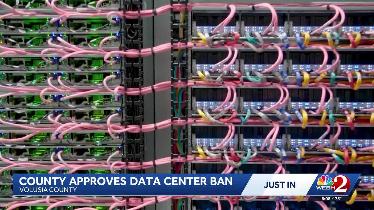 Volusia County bans large data centers in unincorporated areas — WESH 2 Orlando, Hong Kong Technology news